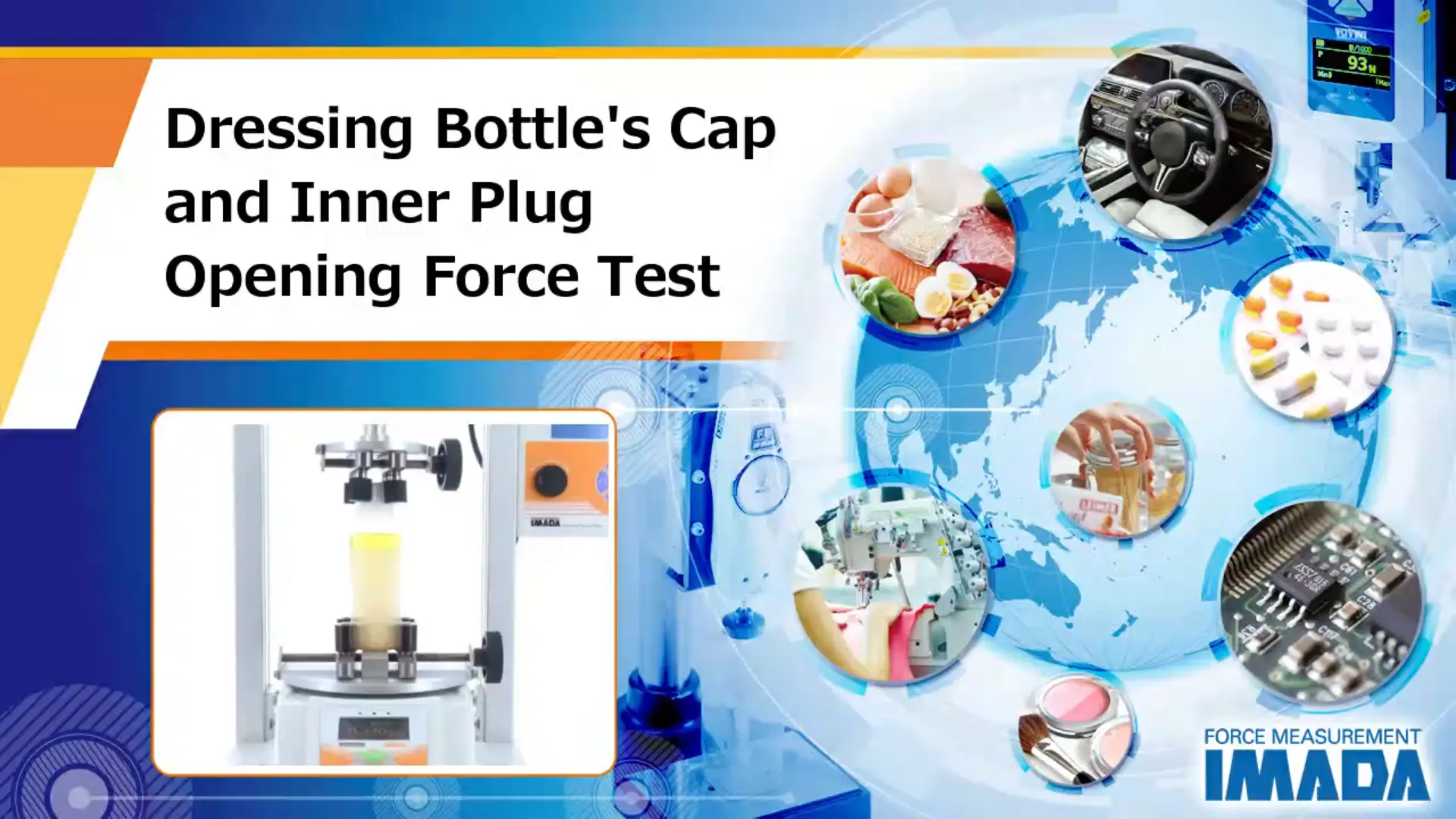 Dressing Bottle's Cap and Inner Plug Opening Force Test